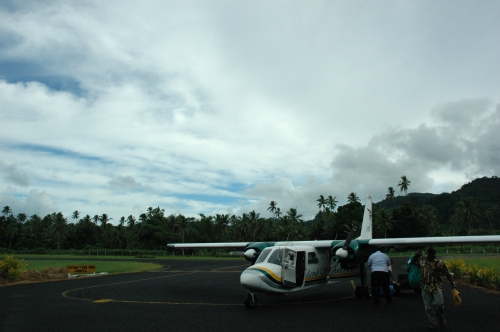 Flug nach Ovalau