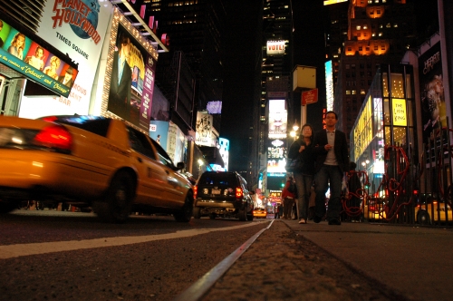 Time Square bei Nacht.