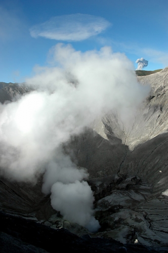 Schwefeldampf des Mt. Bromo